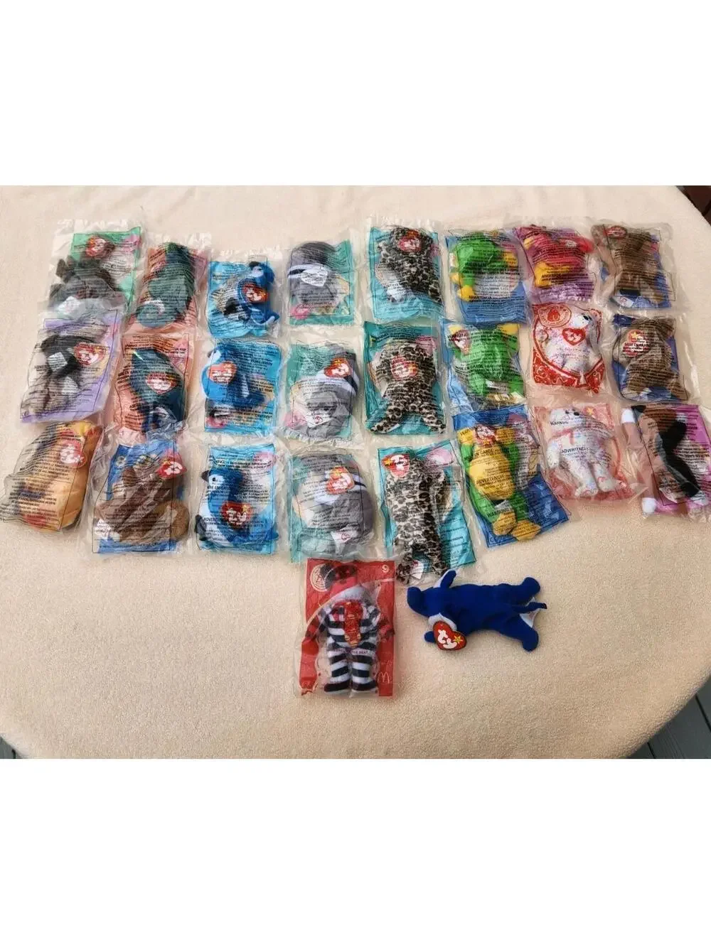 Vintage TY TEENIE BEANIE BABIES - 25 NEW Sealed McDonalds Lot Of 26 Animals